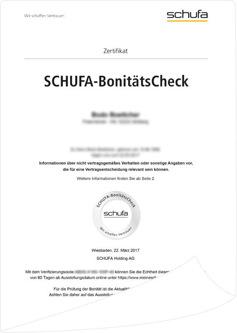 SCHUFA-BonitätsCheck - Digitale Auskunft | Electronic Minds