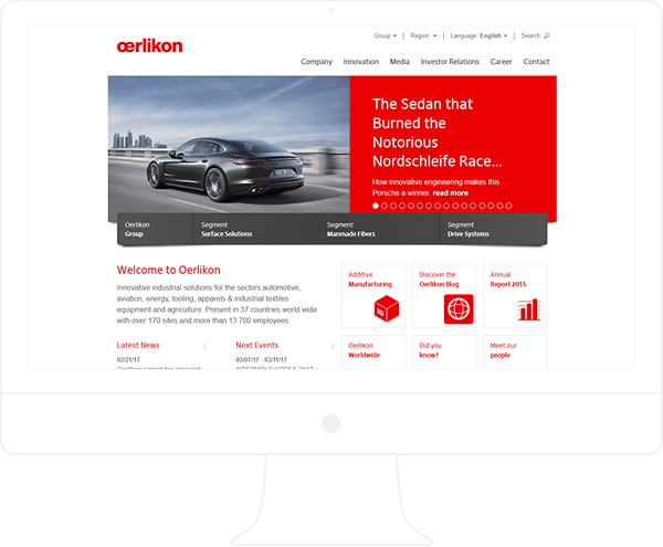 Oerlikon AG - Corporate Website